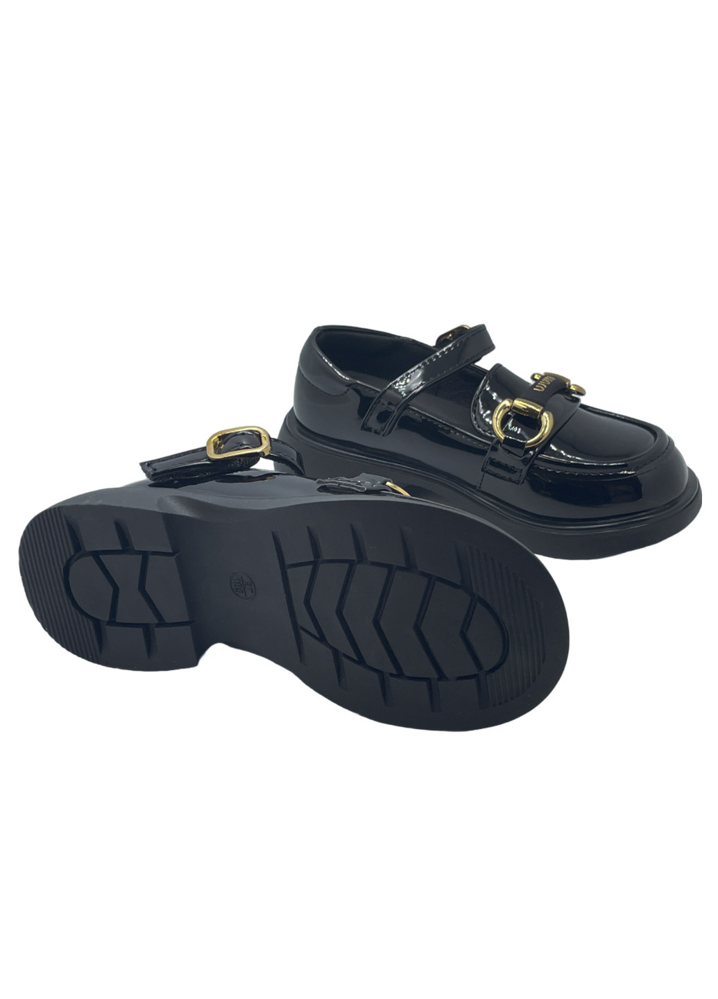 Черные туфли на липучке Clibee