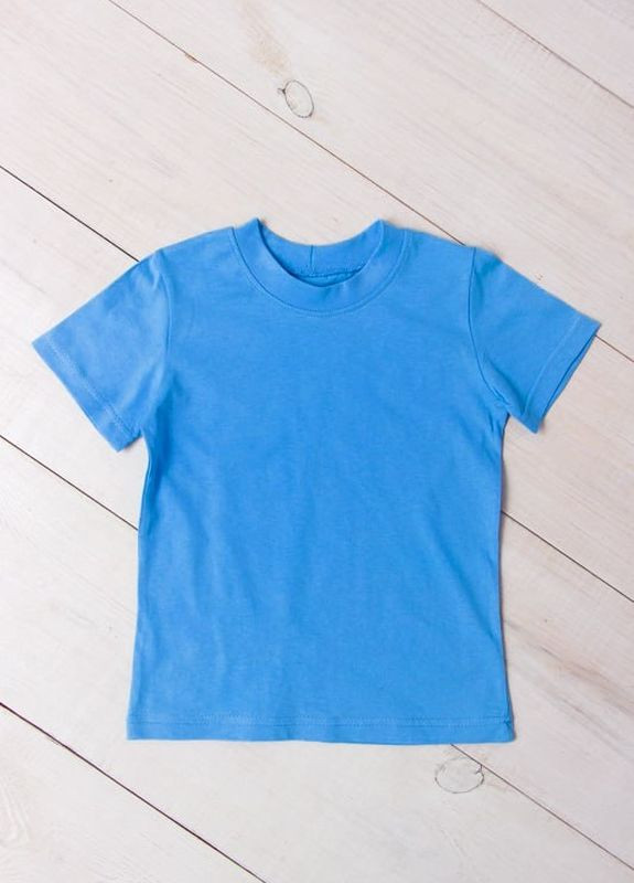 Блакитна літня футболка дитяча Носи своє