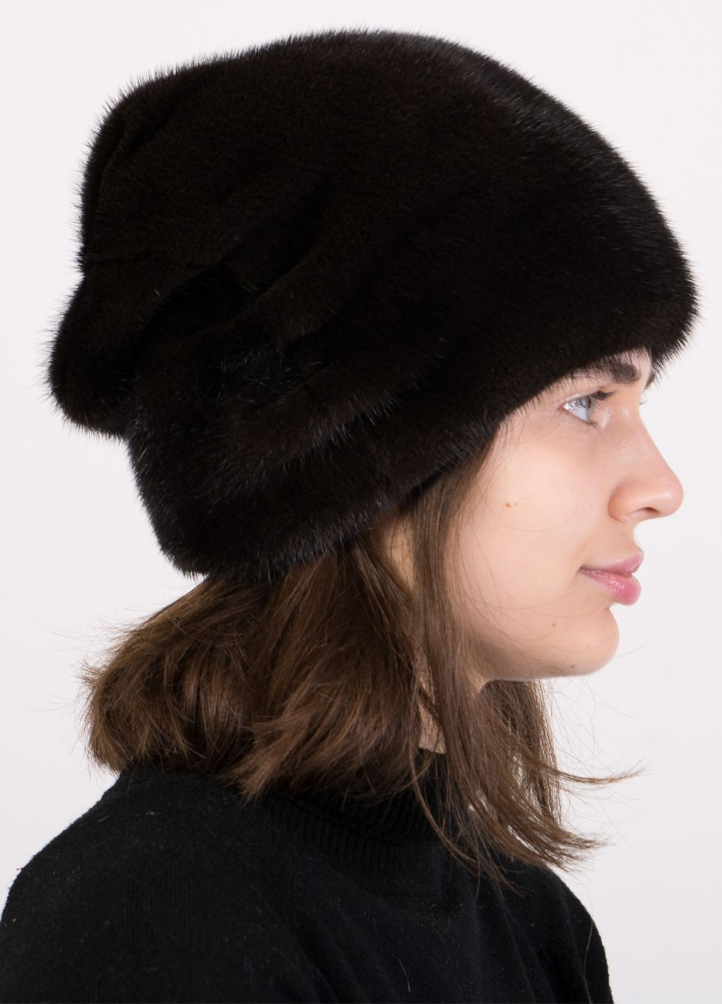 Зимова жіноча норкова шапка кубанка Меховой Стиль конверт (274063774)
