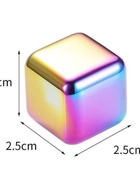Кубики для охлаждения напитков цвета радуги набор 6 кубиков для охлаждения виски из нержавейки REMY-DECOR (274277386)