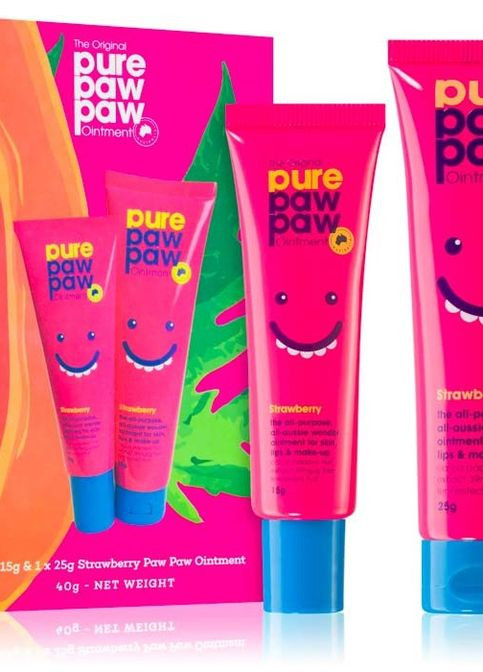 Набор восстанавливающих бальзамов для губ Pure Paw Duo Strawberry 15g+25g (2шт) PURE PAW PAW (274275318)