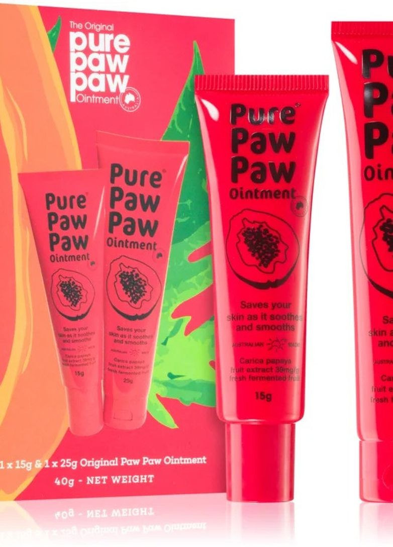 Набор восстанавливающих бальзамов для губ Pure Paw Duo Original 15g+25g (2шт) PURE PAW PAW (274275319)