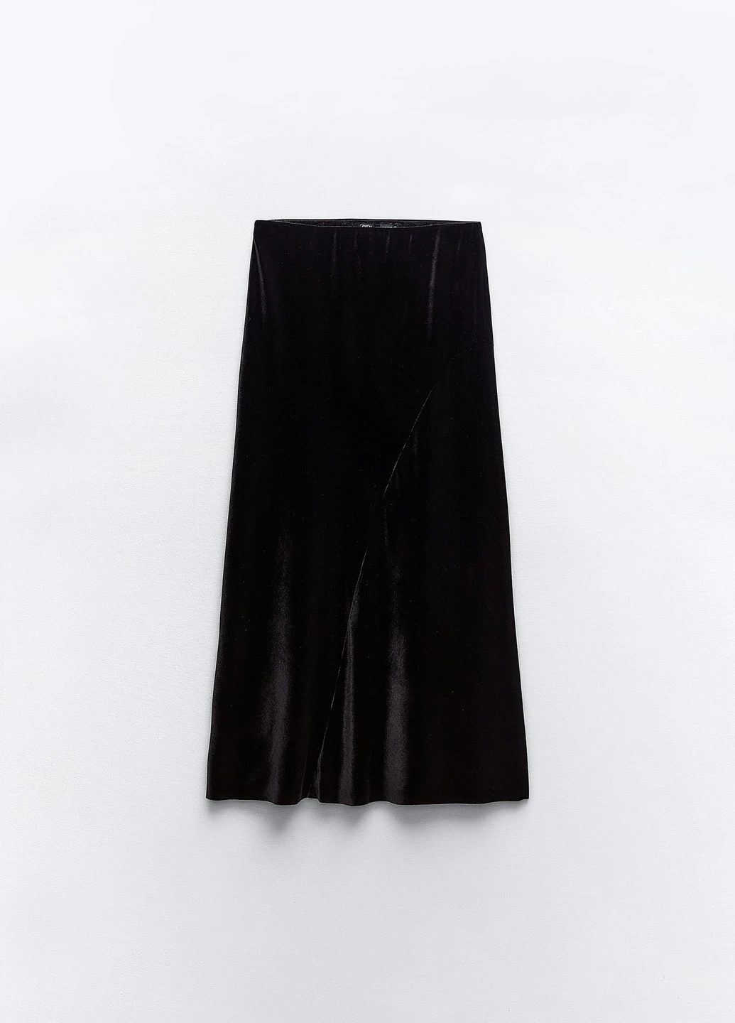 Черная праздничный однотонная юбка Zara