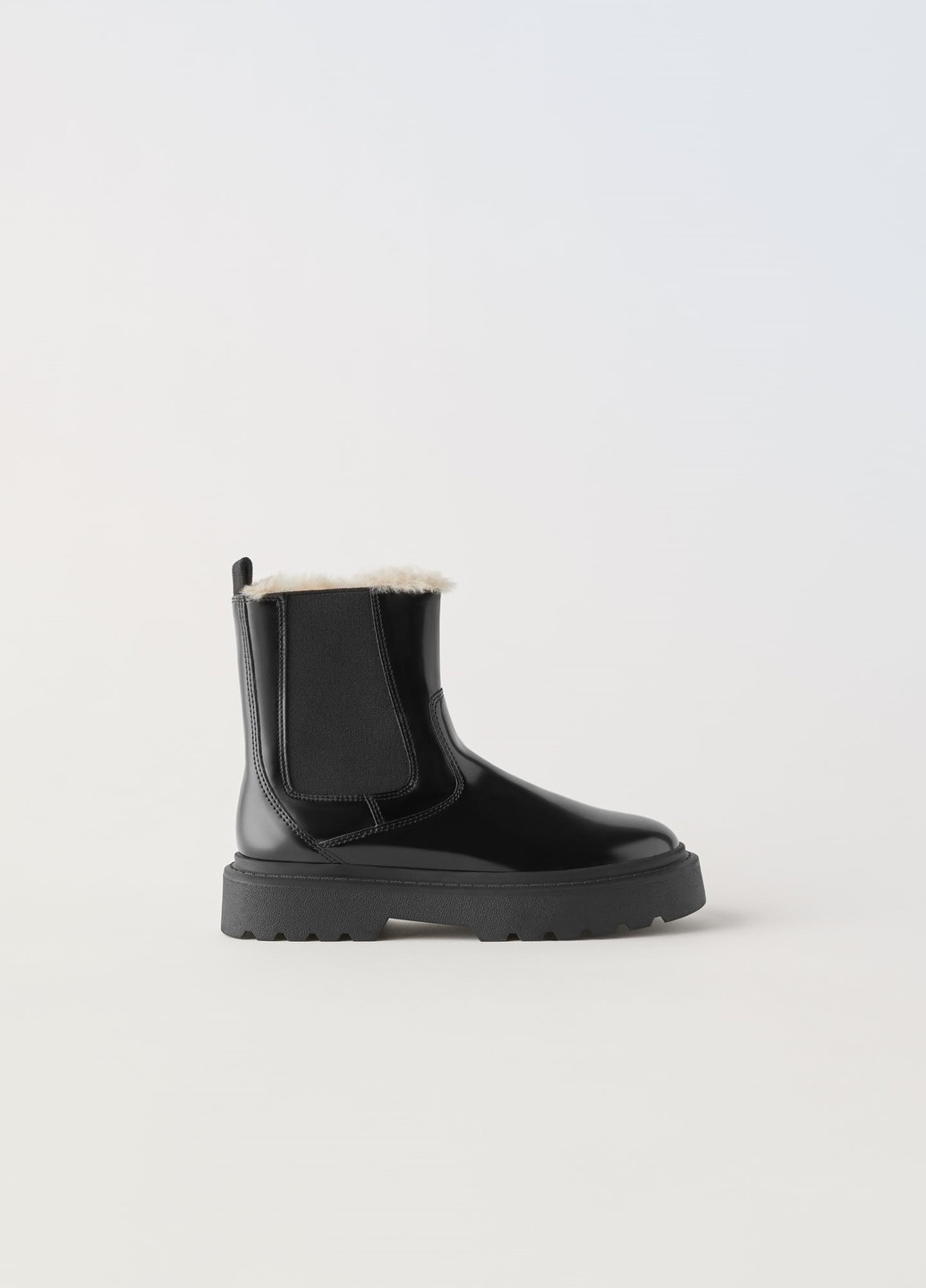 Черные повседневные зимние ботинки Zara