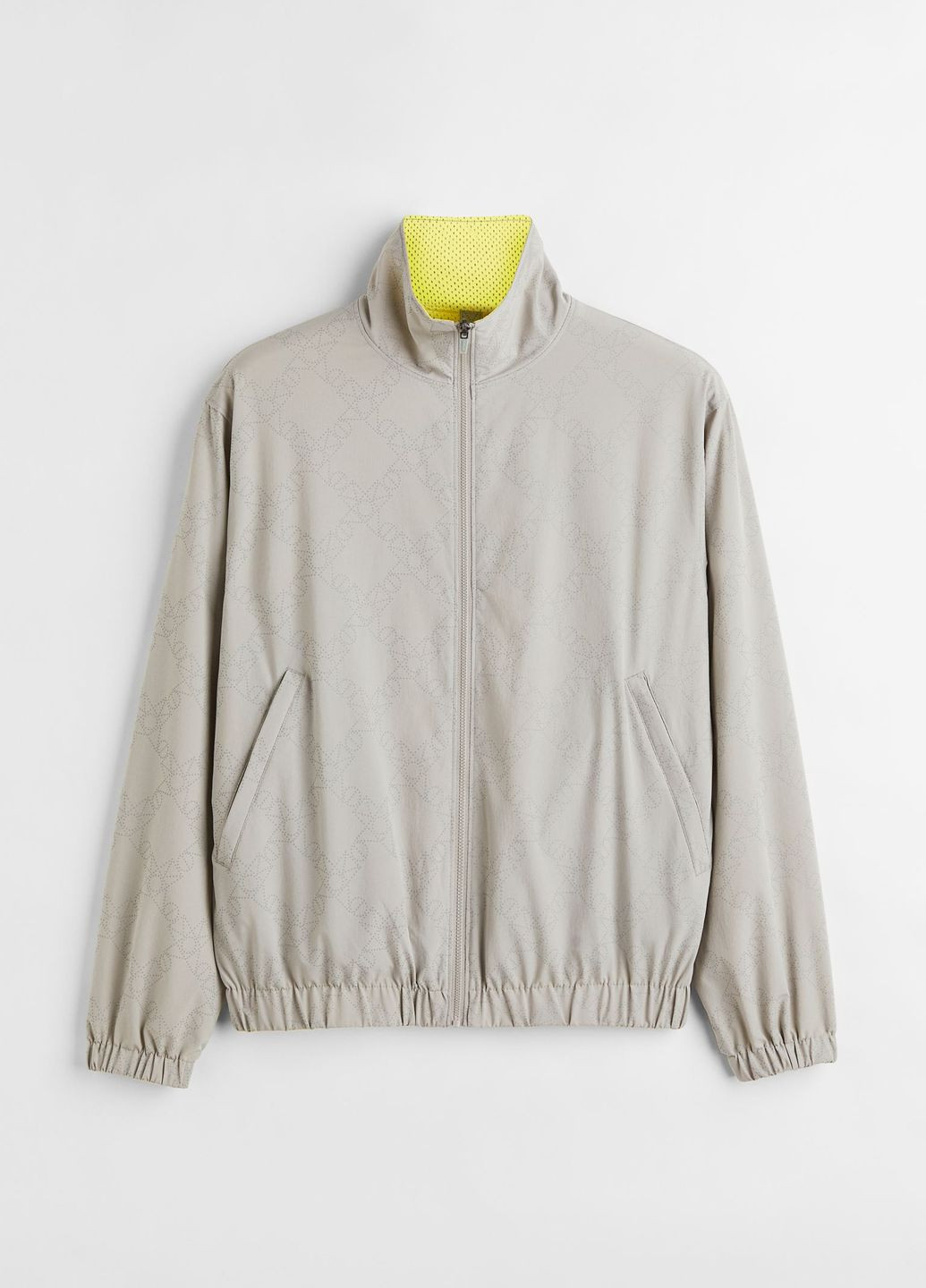 Светло-серая демисезонная куртка спортивная H&M SPORT