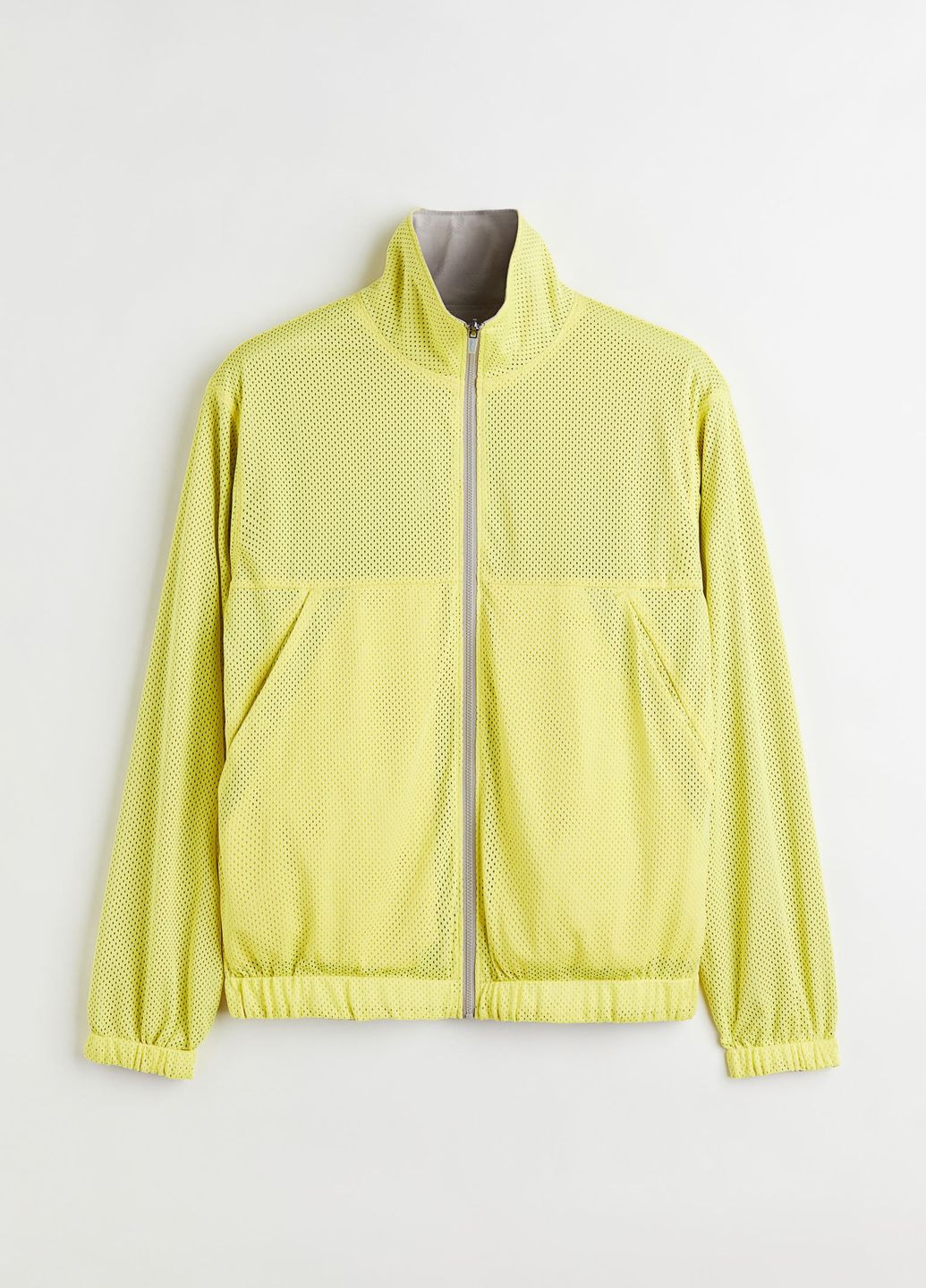 Светло-серая демисезонная куртка спортивная H&M SPORT