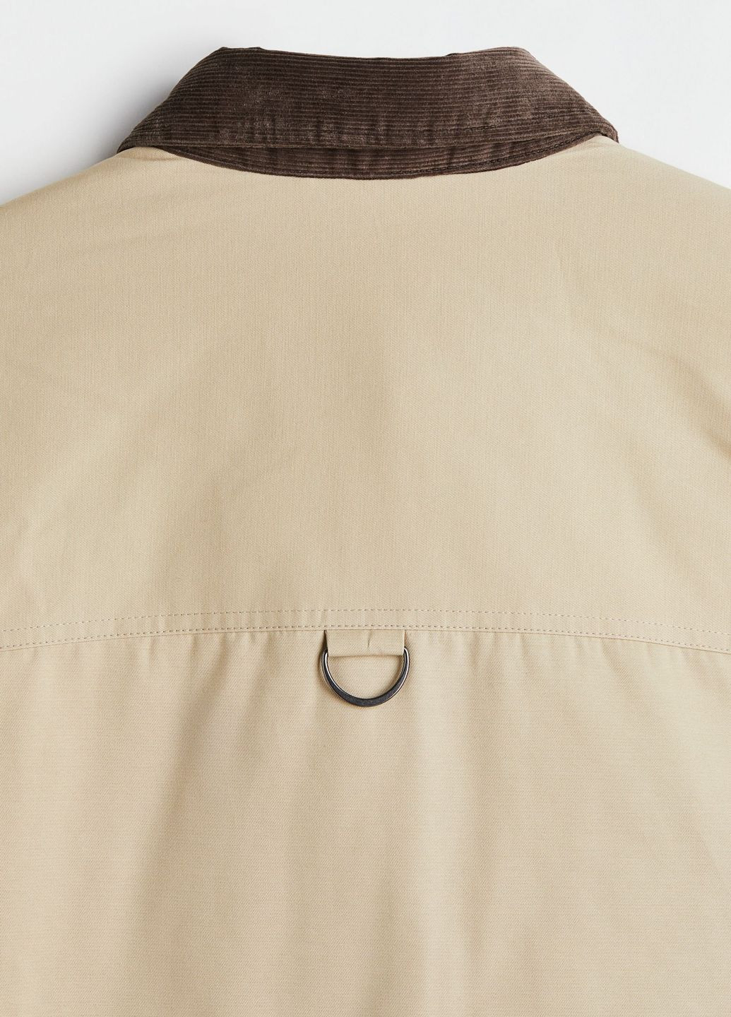 Светло-бежевая демисезонная куртка-рубашка H&M
