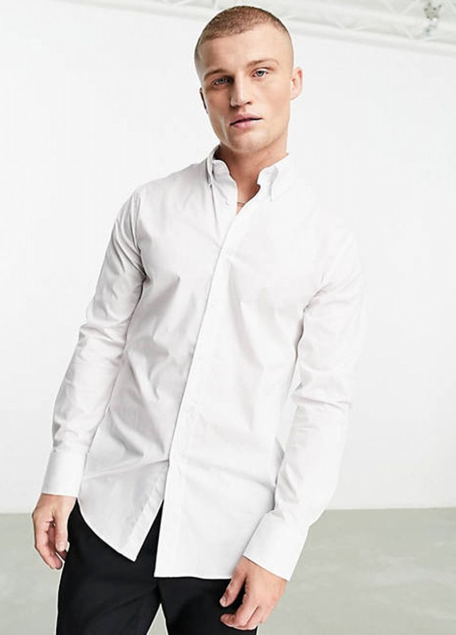 Белая кэжуал рубашка Shelby & Sons