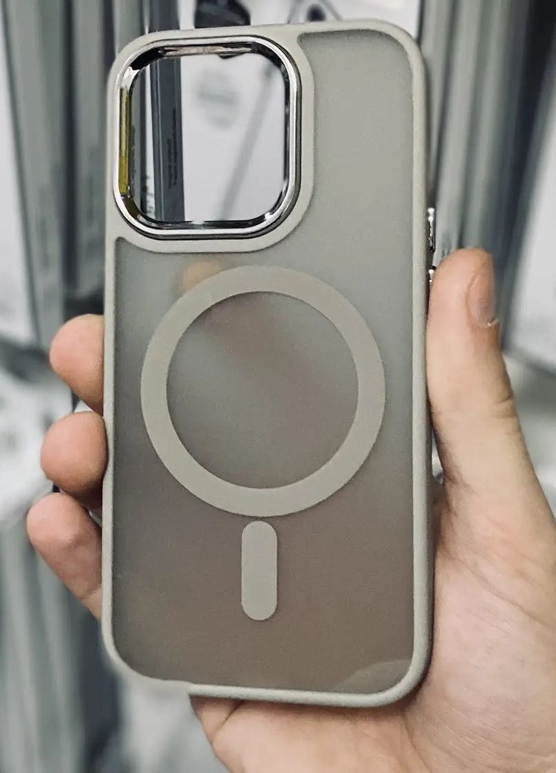 Чехол Magnetic Color з Magsafe для iPhone 15 Серый Space (274074388)