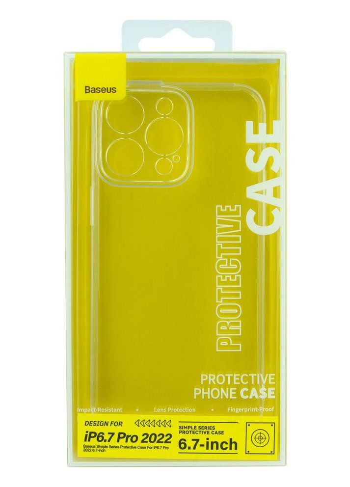 Чехол Simple Series Protective Case для iPhone 14 Pro Max Прозрачный Baseus (274074422)
