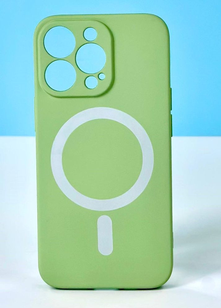 Силіконовий чохол з MagSafe для iPhone 11 Pro Max Зелений Epik (274074476)