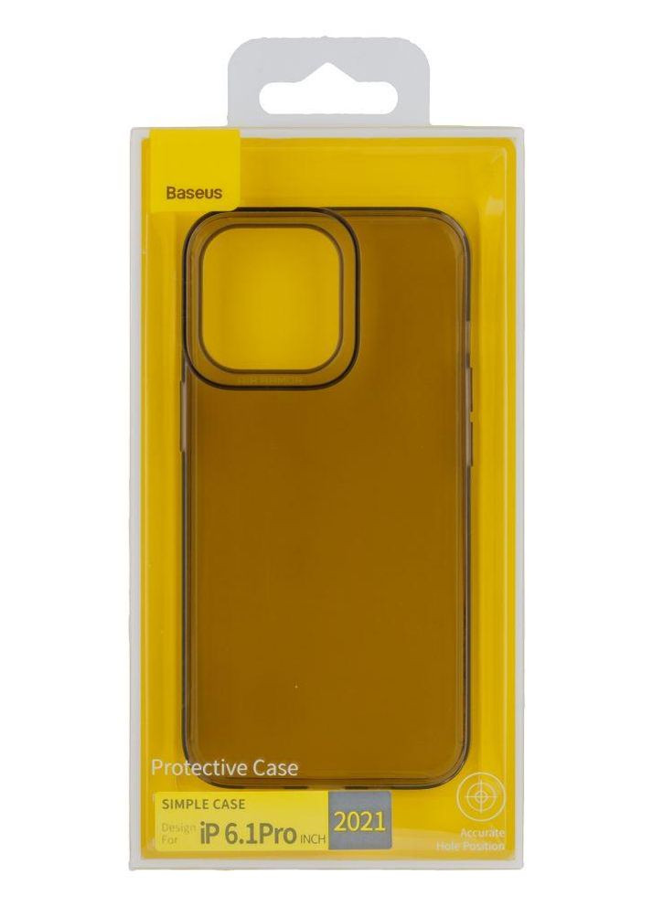 Чехол Simple Series Protective Case для iPhone 13 Pro Прозрачно-черный Baseus (274074425)