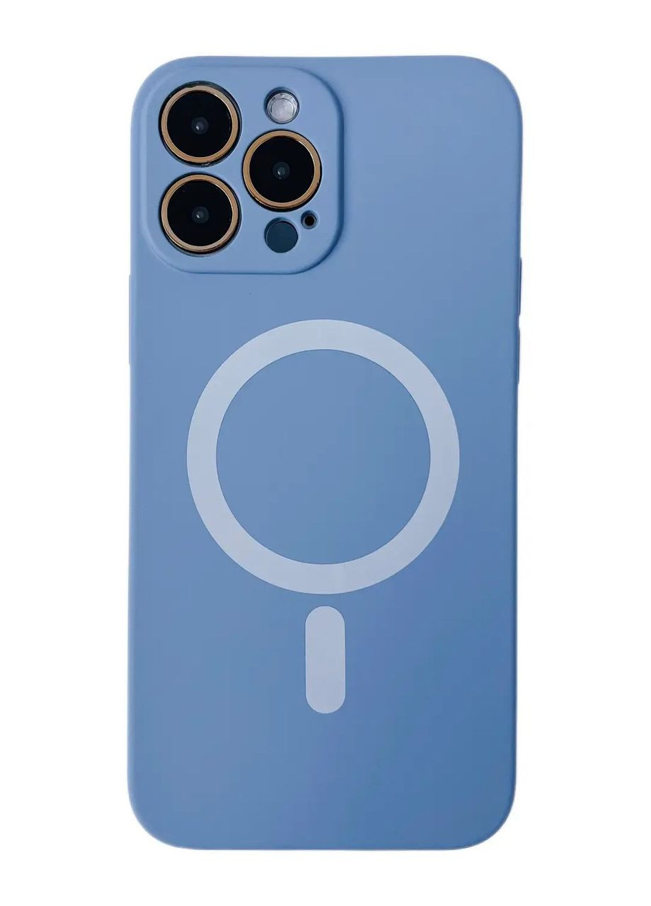 Силіконовий чохол з MagSafe для iPhone 11 Pro Max Сіро-голубий Epik (274074478)