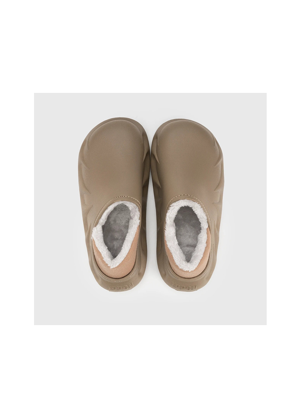 Коричневые галоши резиновые Luck Line