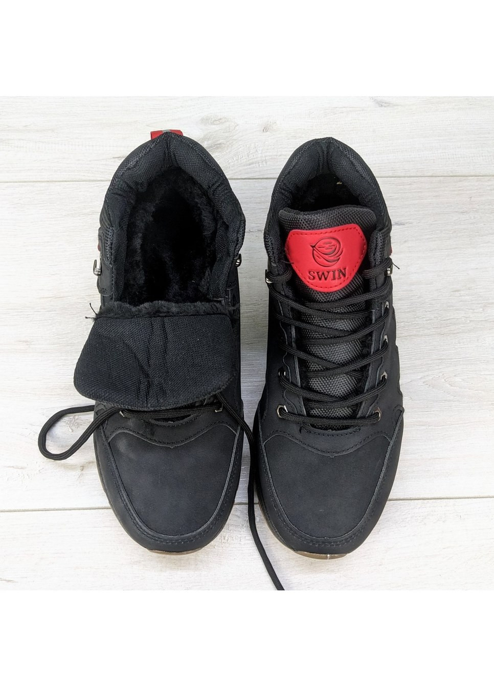 Черные осенние ботинки мужские зимние Dual