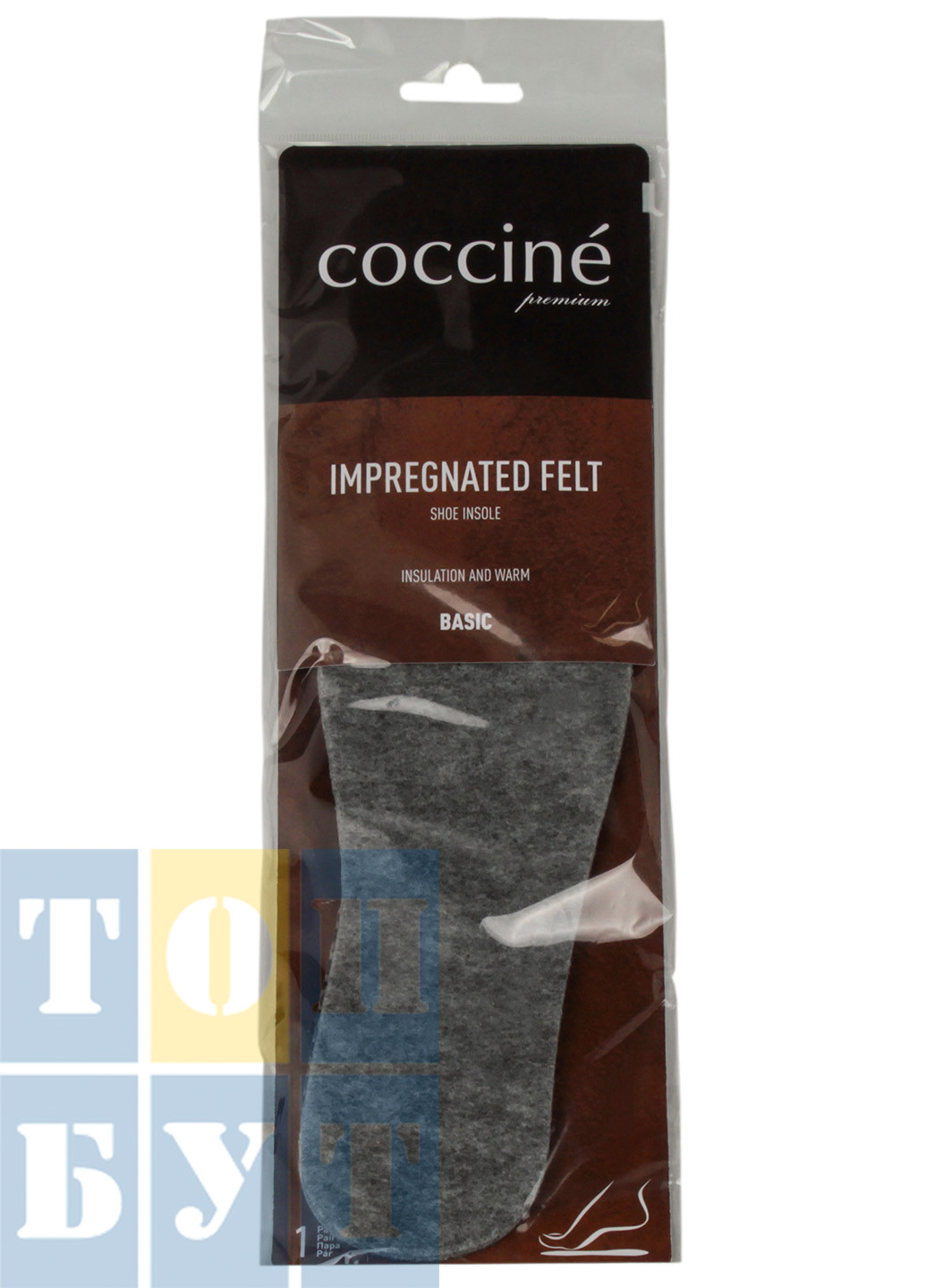 Стельки для обуви Impregnated Felt 665-81 Coccine (274376043)