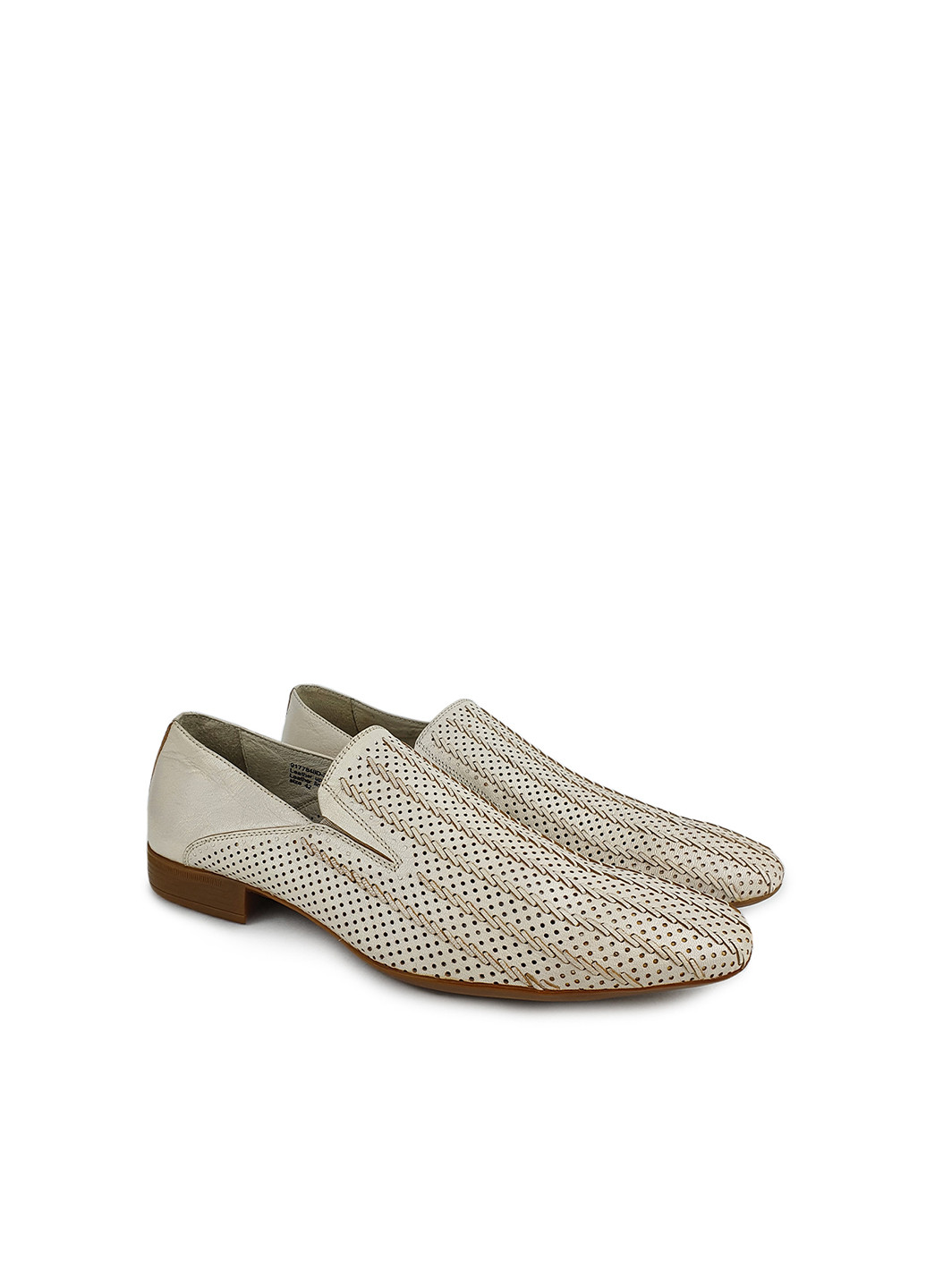 Літні туфлі чоловічі класичні з натуральної шкіри бежеві, Berluti, 9177848D-2б,39 Basconi (274376102)