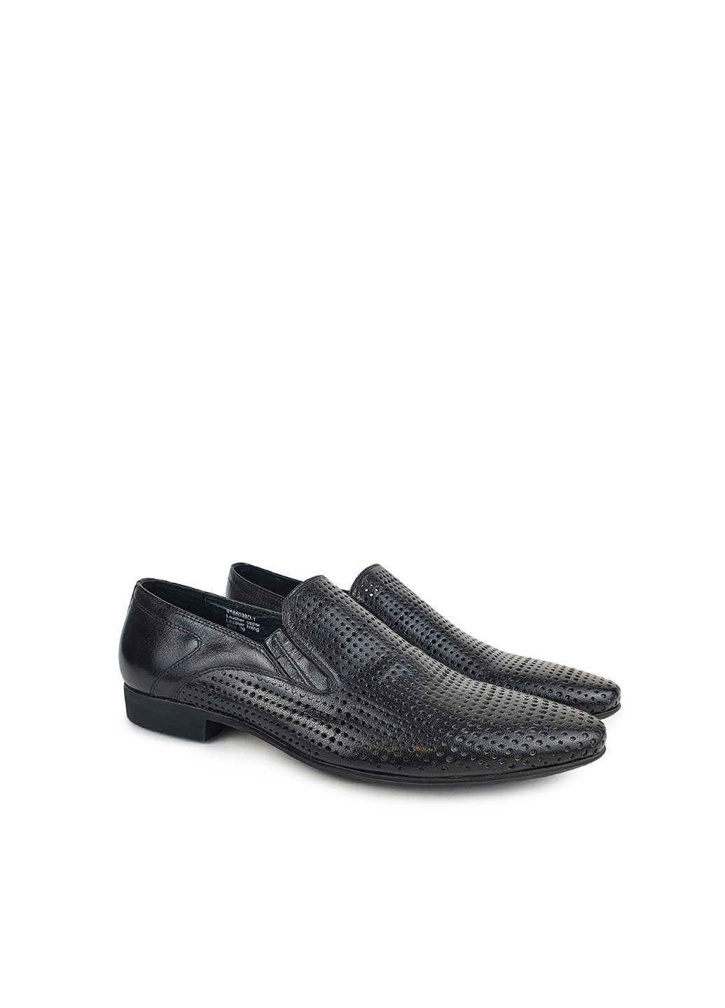 Літні туфлі чоловічі класичні з натуральної шкіри чорні, Berluti, 9168038D-1ч, 39 Basconi (274376104)