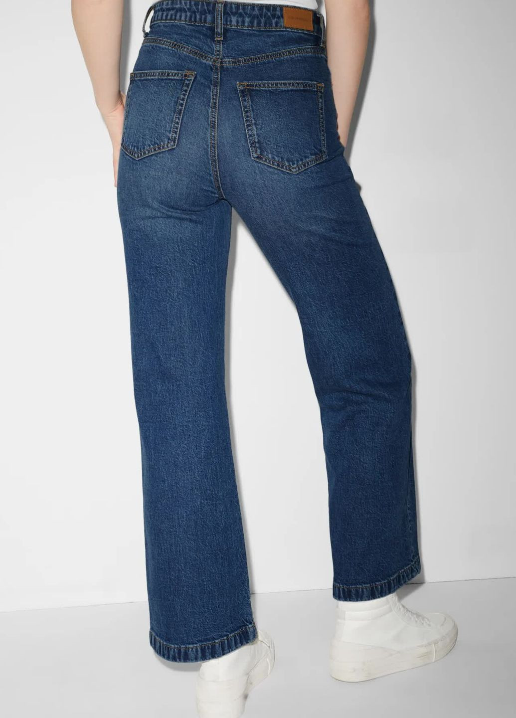 Широкі джинси з високою талією C&A - (274284256)