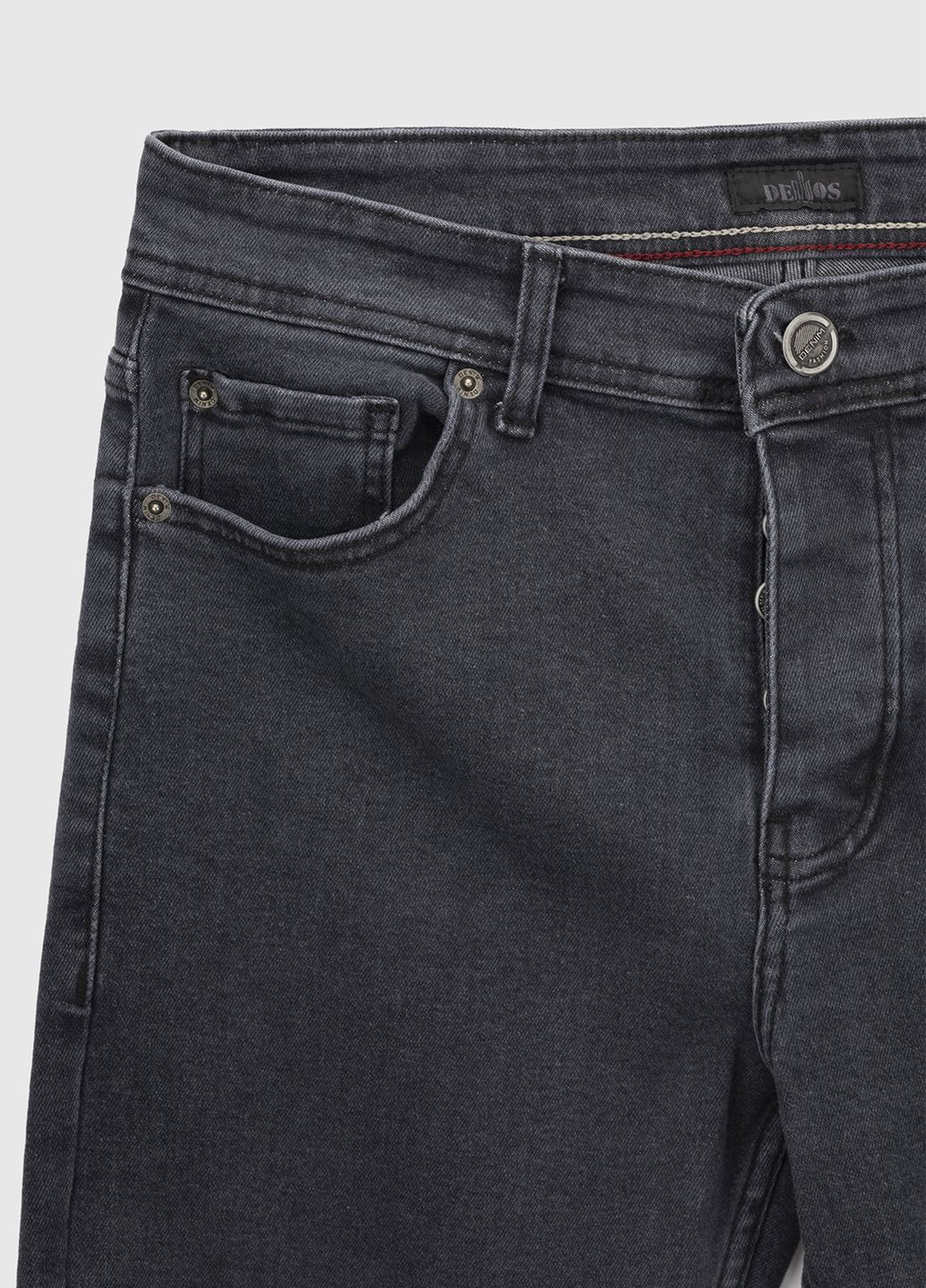 Серые демисезонные джинсы slim fit Demos