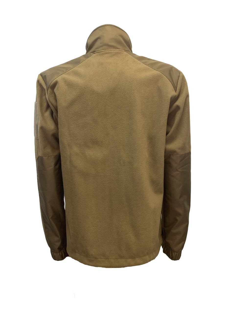 Кофта Tactic4Profi флис койот мембрана на молнии с планкой с вышивкой Орнамент р. 2XL (52) 4PROFI (274401699)