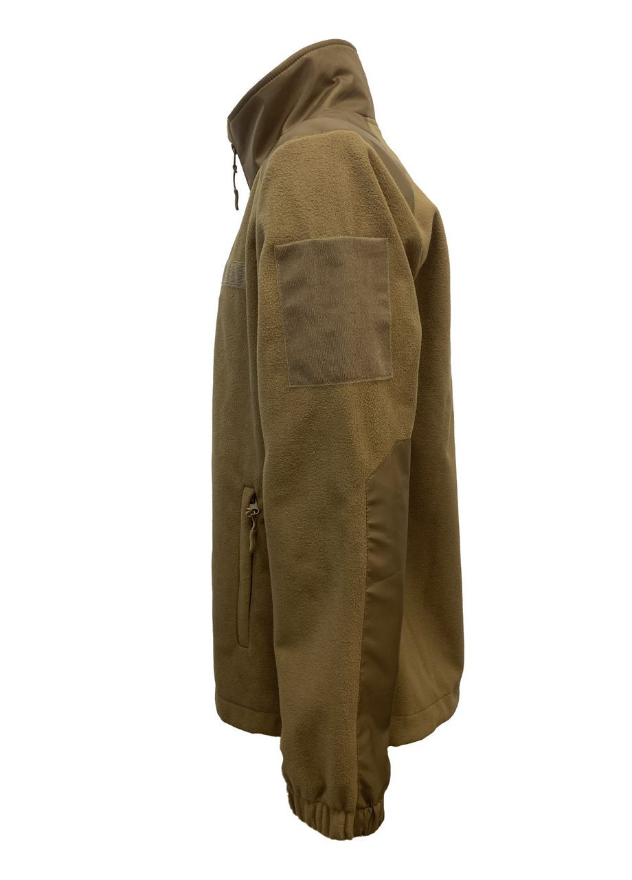 Кофта Tactic4Profi флис койот мембрана на молнии с планкой с вышивкой Орнамент р. 2XL (52) 4PROFI (274401699)