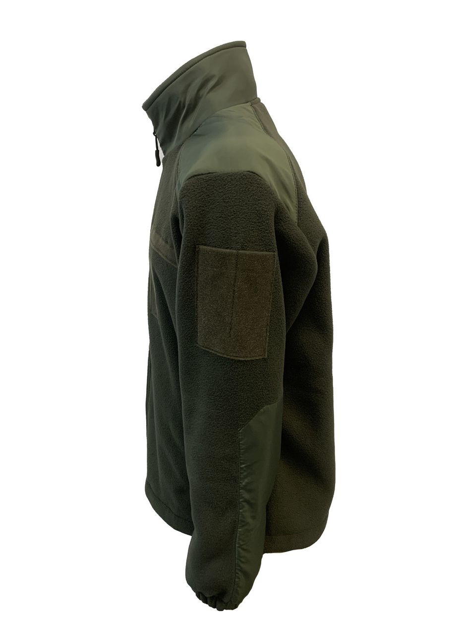 Кофта Tactic4Profi флис хаки темный на молнии с планкой с принтом Bad Boy р. 3XL (54) 4PROFI (274401705)