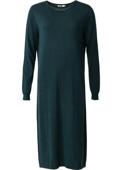 Темно-зеленое кэжуал платье платье-свитшот Indiska однотонное