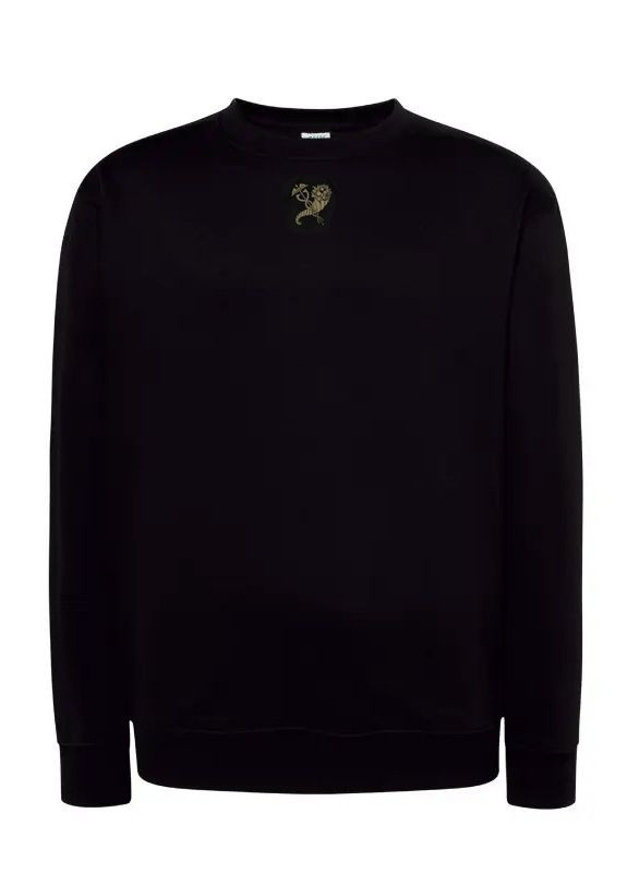 Черный свитшот жен. мила трехнить с начесом черный с вышивкой рог изобилия р.2xl (52) 4PROFI (275096501)