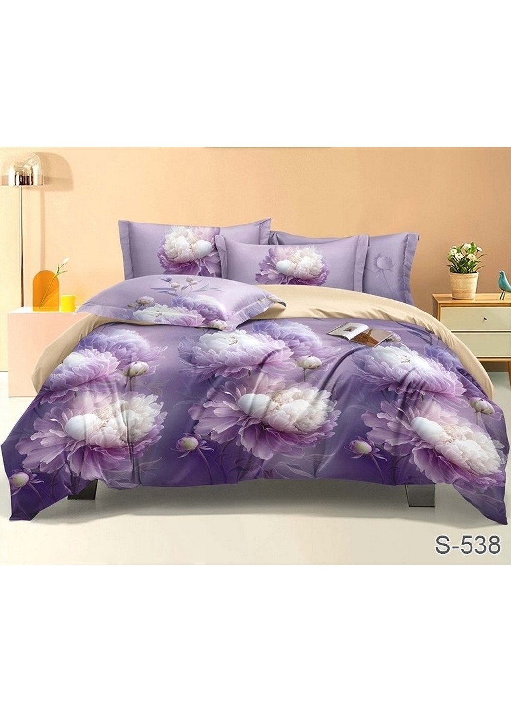 Комплект постельного белья с компаньоном 2-спальный Tag (275070419)
