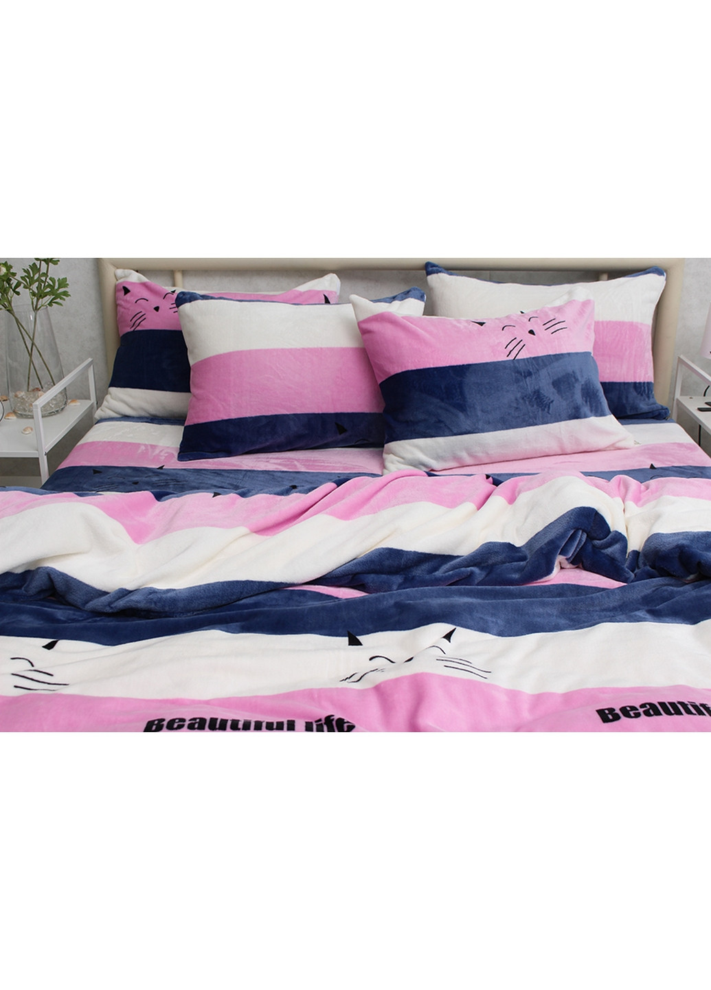 Комплект постельного белья микрофибра 1,5-спальный Tag (275071439)