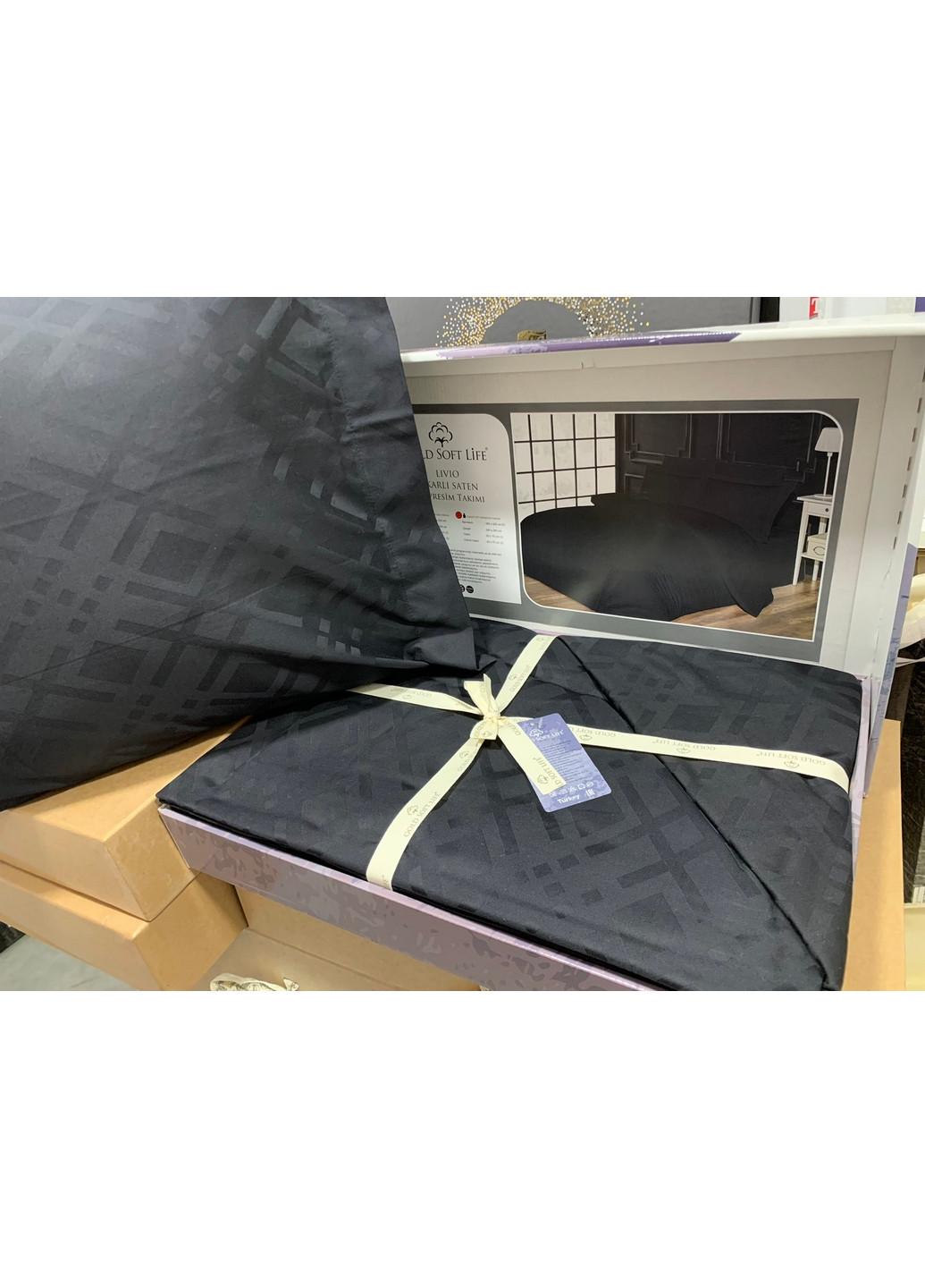 Комплект постільної білизни Євро Gold Soft Life (275072058)