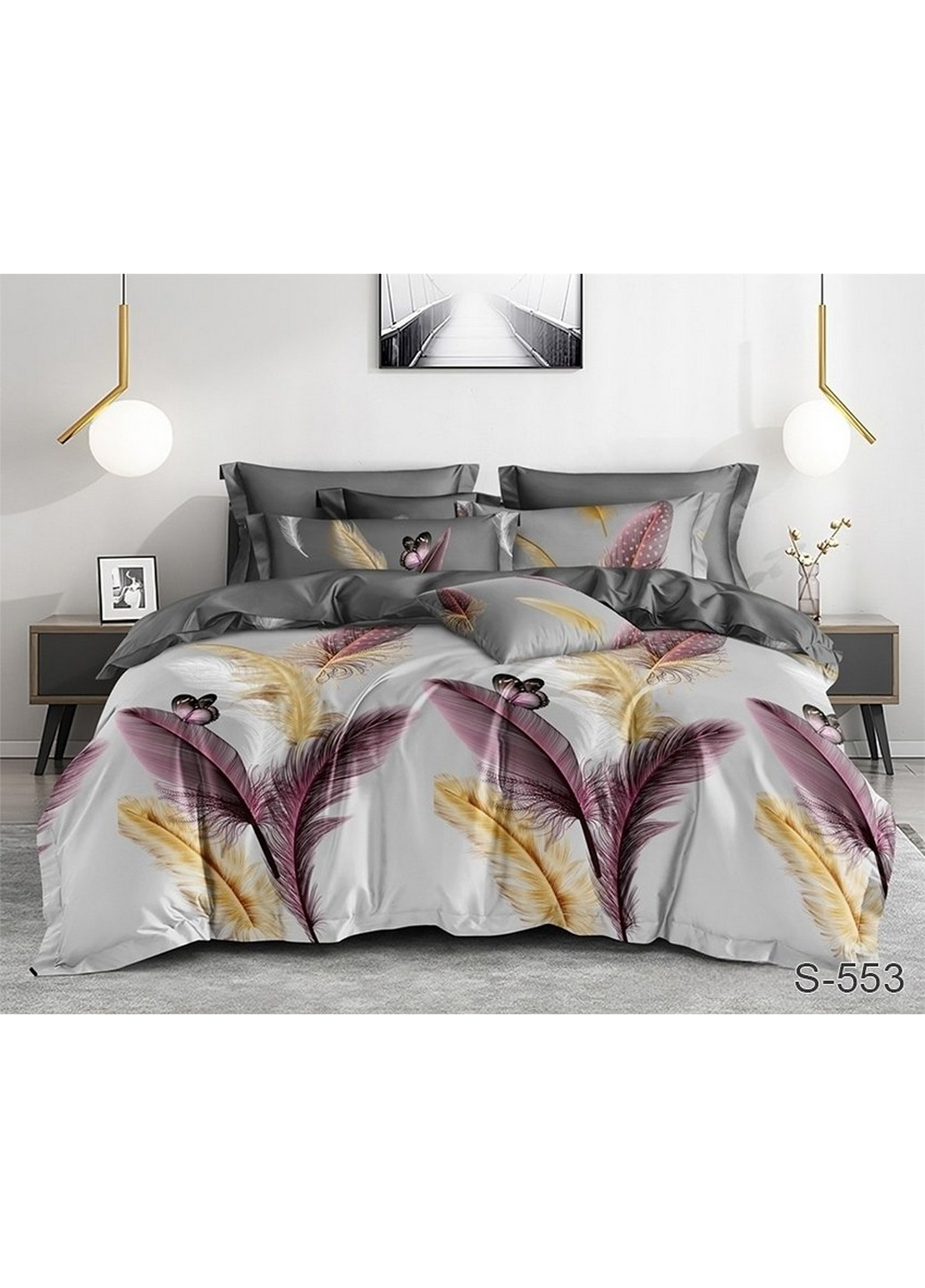 Комплект постільної білизни з компаньйоном Євро Tag (275074512)