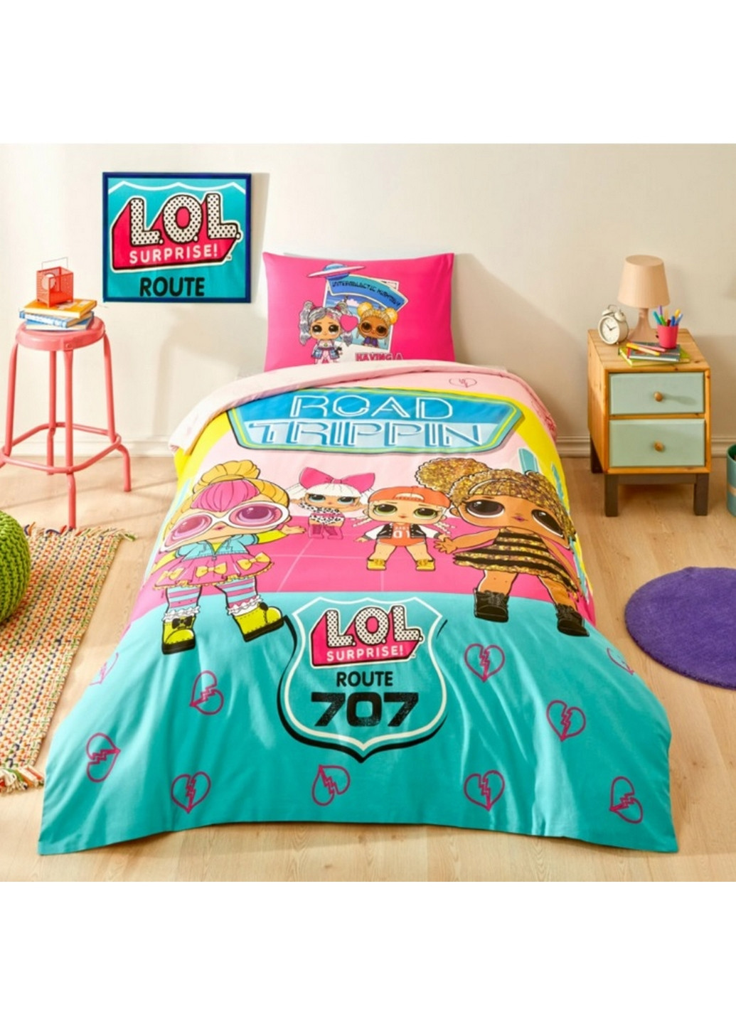 Комплект постільної білизни 1,5-спальний Tac (275074384)