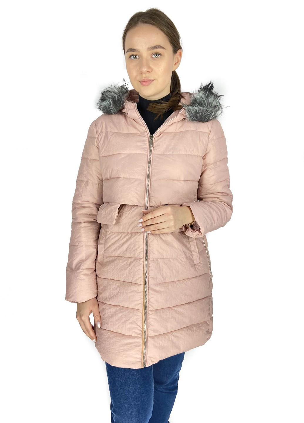 Светло-розовая зимняя куртка Mtp