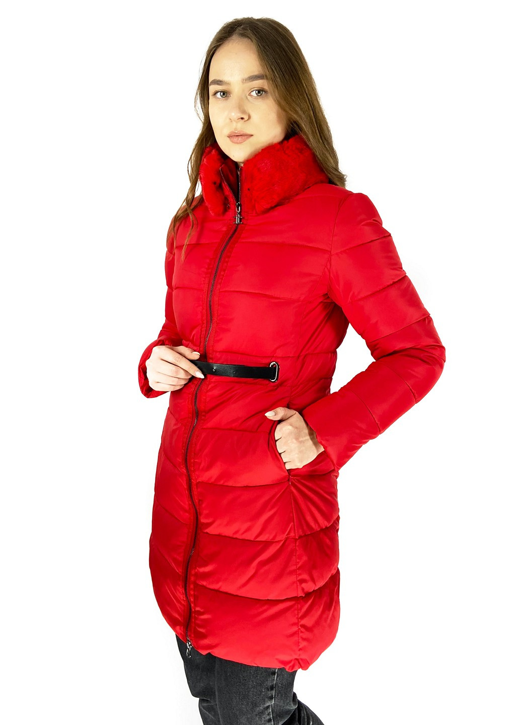 Червона демісезонна куртка Shangyujie