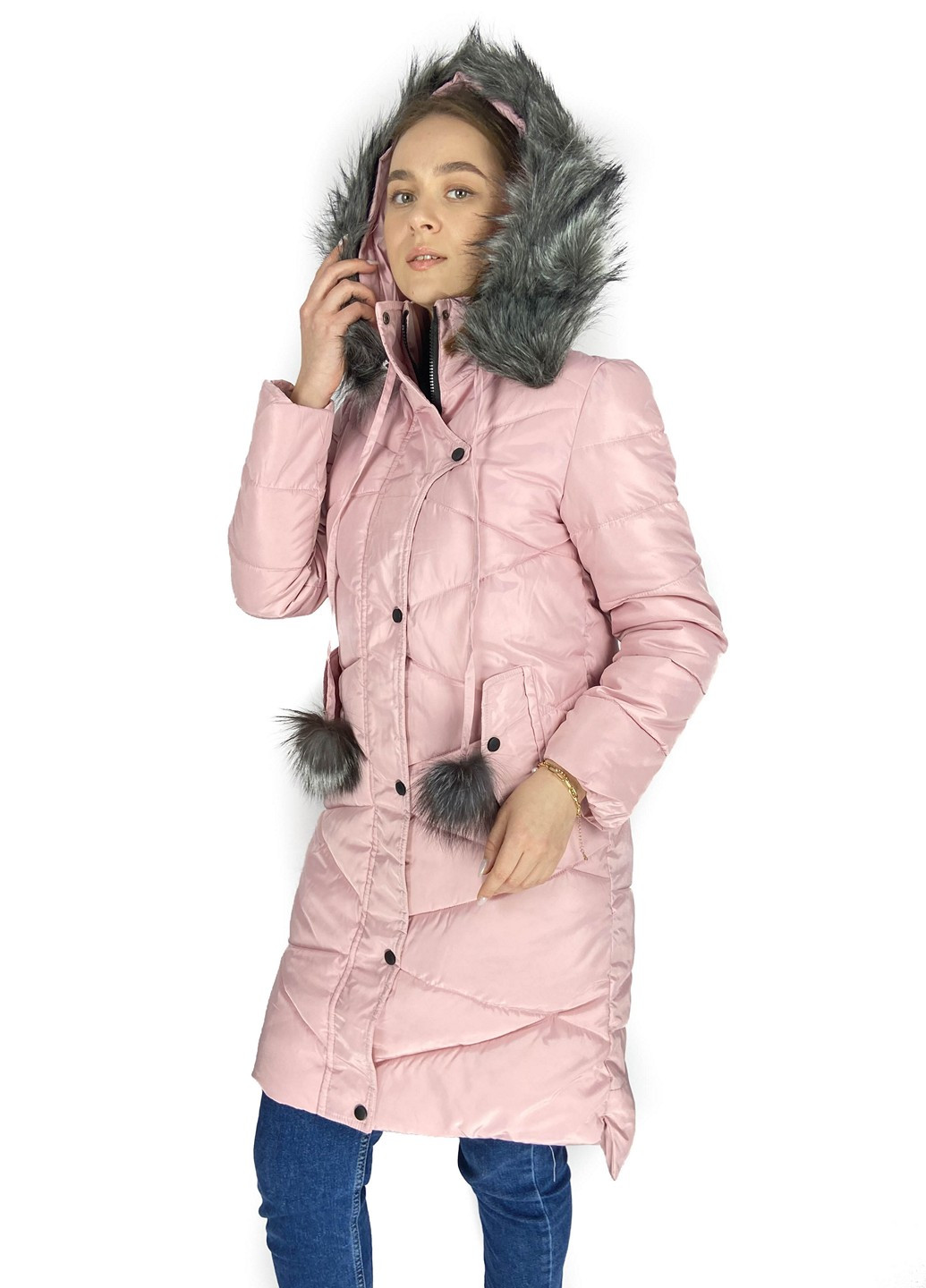 Розовая зимняя куртка Mtp