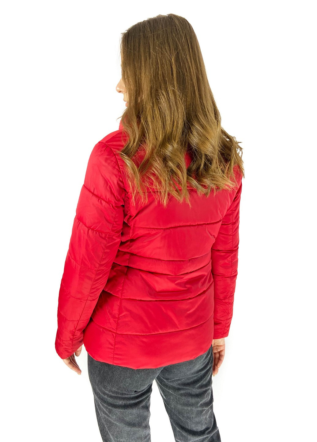 Красная демисезонная куртка Shangyujie