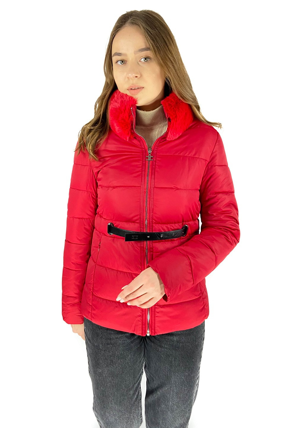 Червона демісезонна куртка Shangyujie