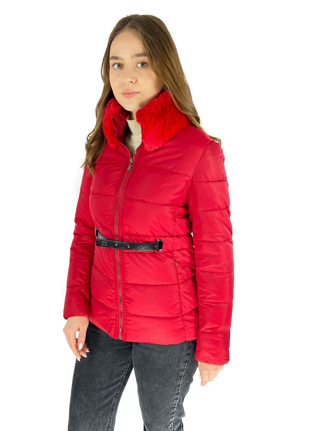 Красная демисезонная куртка Shangyujie