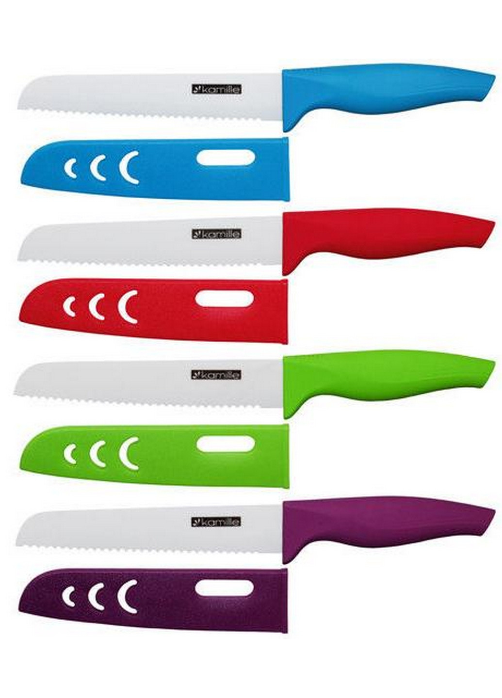 Нож керамічний лезвия 15 см, рукоятки 12.5 см Kamille (275072856)