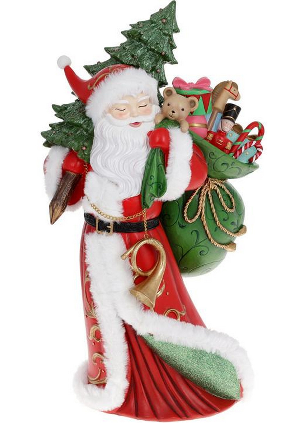 Декоративна статуетка "Санта з мішком Подарунків" 29х24,2х52,5 см Bona (275070664)