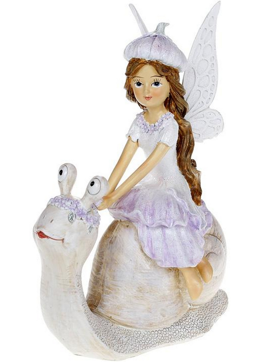Декоративная статуэтка "Фея на Улитке" 12х7,5х16 см Bona (275070566)