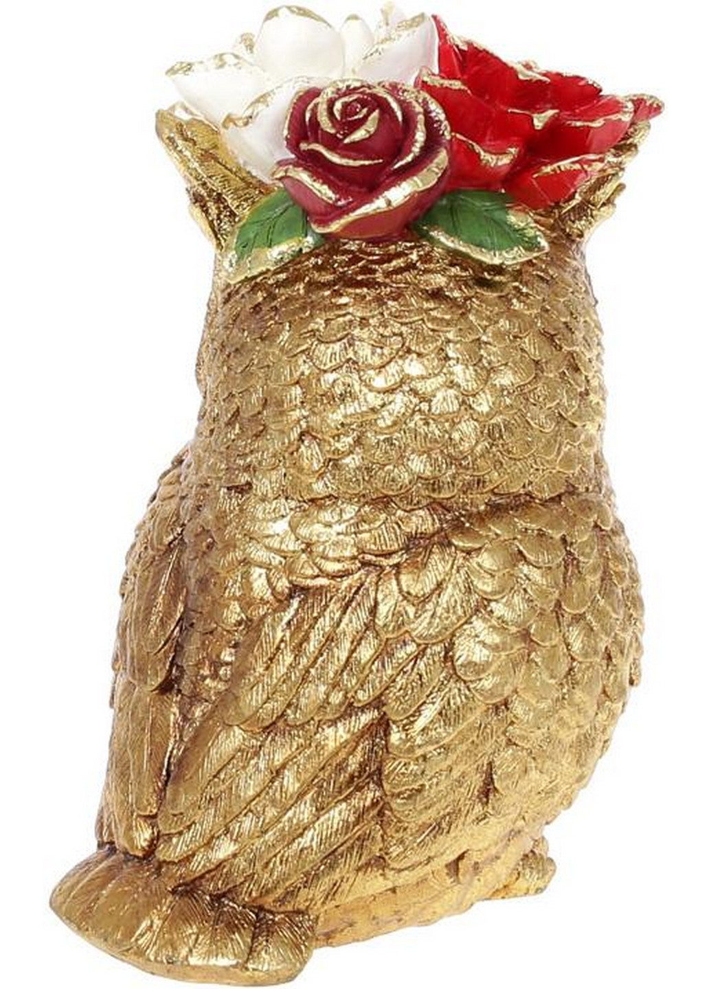 Декоративна статуетка "Сова з Квітами" 13,5х11х17,5 см Bona (275069695)