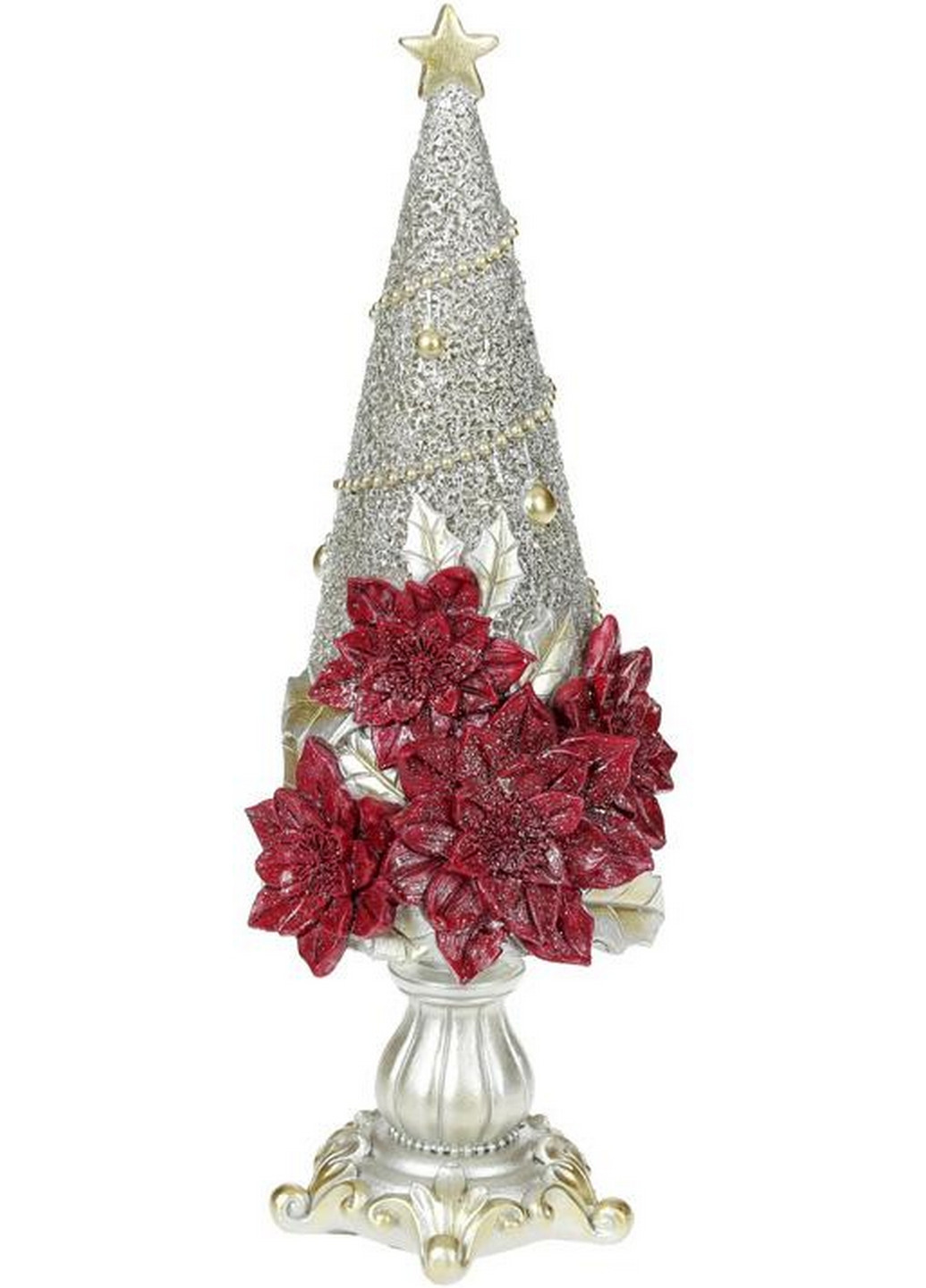 Декоративная статуэтка "Елка в цветах", 10х10х29 см Bona (275069596)