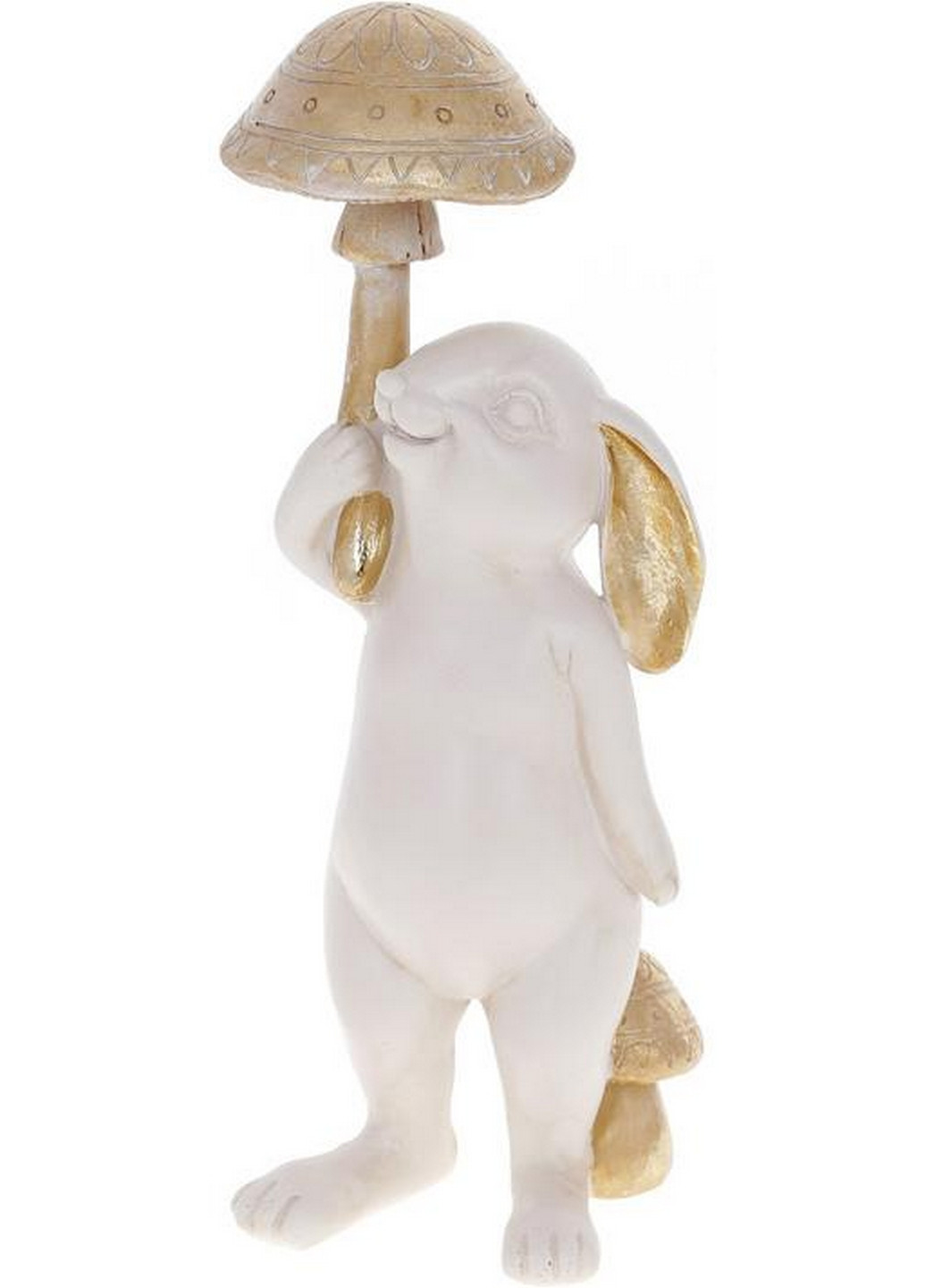 Декоративная статуэтка "Кролик с грибом" 12х10х28,5 см Bona (275074692)