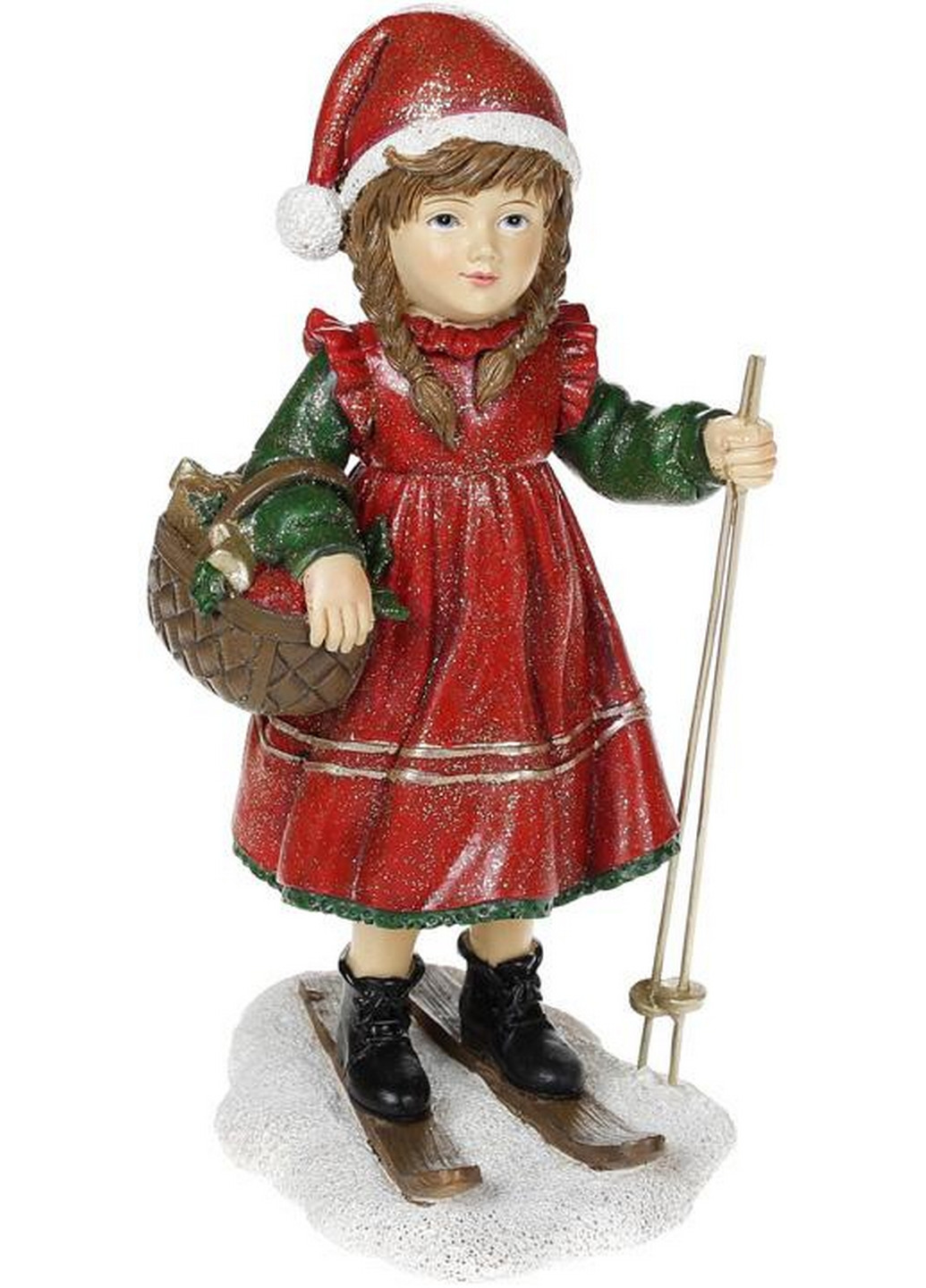 Декоративная статуэтка "Девочка на лыжах" 11х9,5х20 см Bona (275074763)