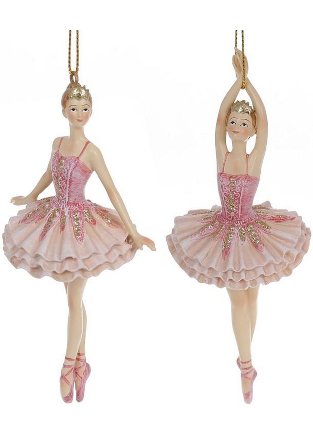 Набор 6 подвесных статуэток "Балерина" 5,5х5х14,5 см Bona (275074770)