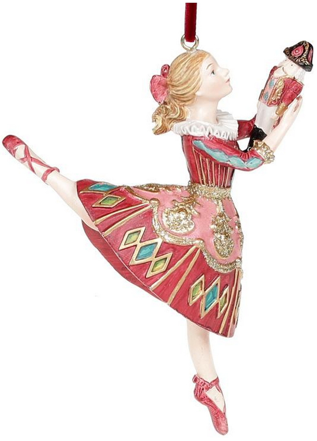 Декоративная статуэтка-подвеска "Балерина" 12 см Bona (275072636)