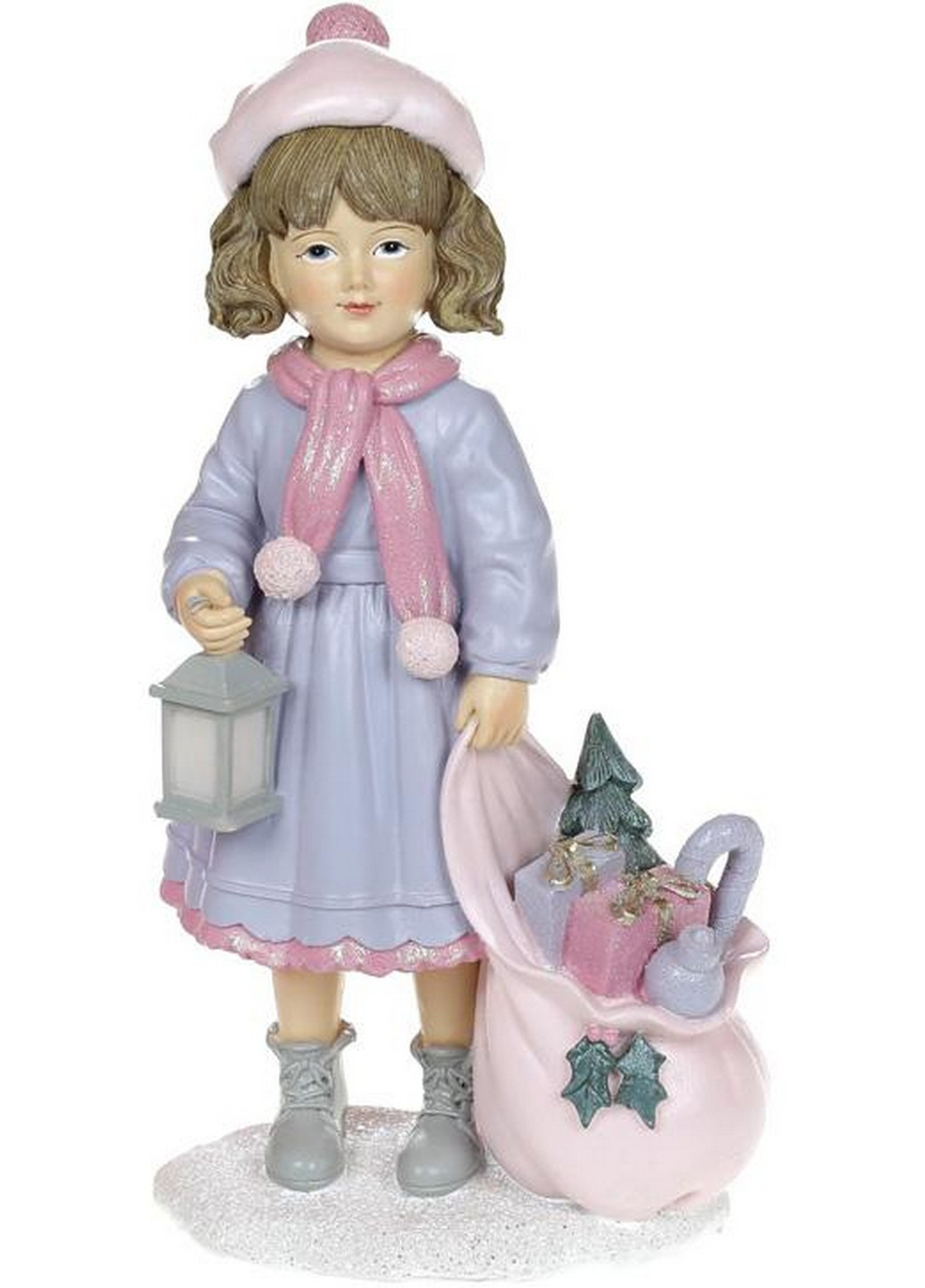 Декоративна статуетка "Дівчинка з подарунками" 10,5х7х20 см Bona (275072702)